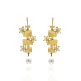 Laiba Crystal Flower Earrings - The Pashm
